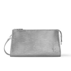 NEW Louis Vuitton Pochette Accessoires Silver Epi Leather